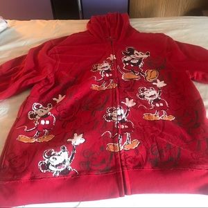 Disney Store Women’s 2XL Mickey Mouse ZIP Hoodie